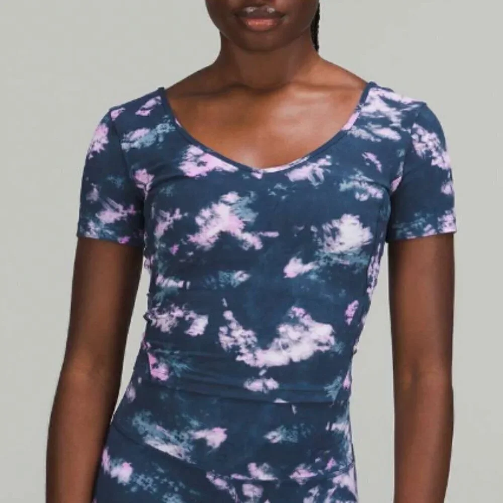 Lululemon Align T Shirt Blue Multi Size 8